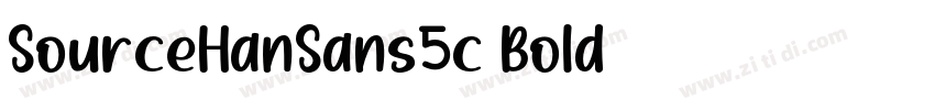 SourceHanSans5c Bold字体转换